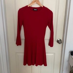 Reformation red knit dress
